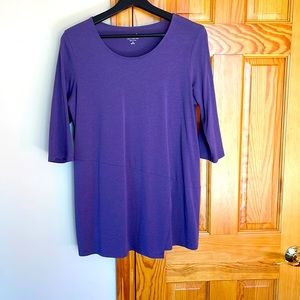 J Jill top - color: purple, size M Petitte